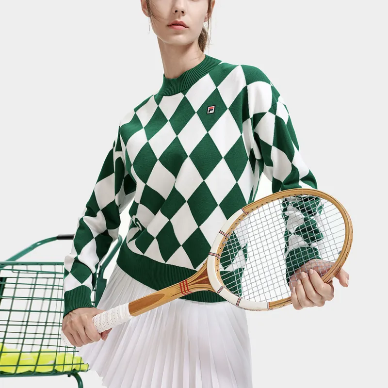 FILA Knitwear Women's Jacket Green-3