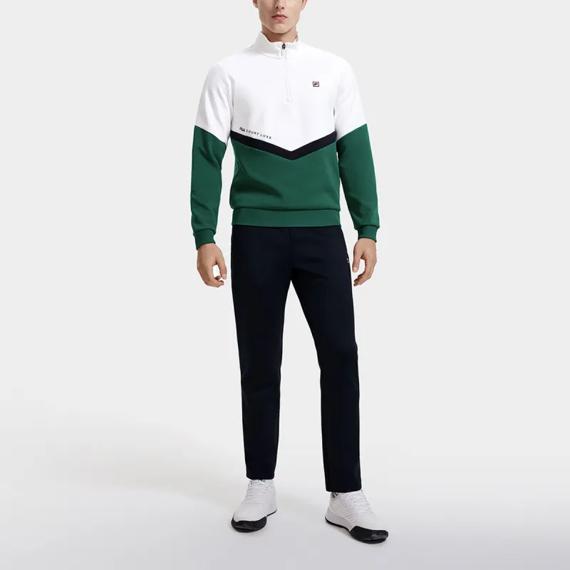 FILA Sweatshirts Men Jade White-5