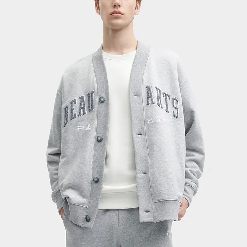 FILA x Études Jacket Unisex Mist Heather Gray-2