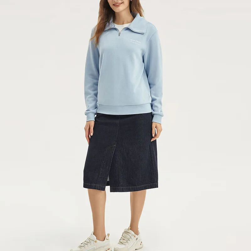 Skechers Denim Long Skirts Women's Denim Dark Blue-4
