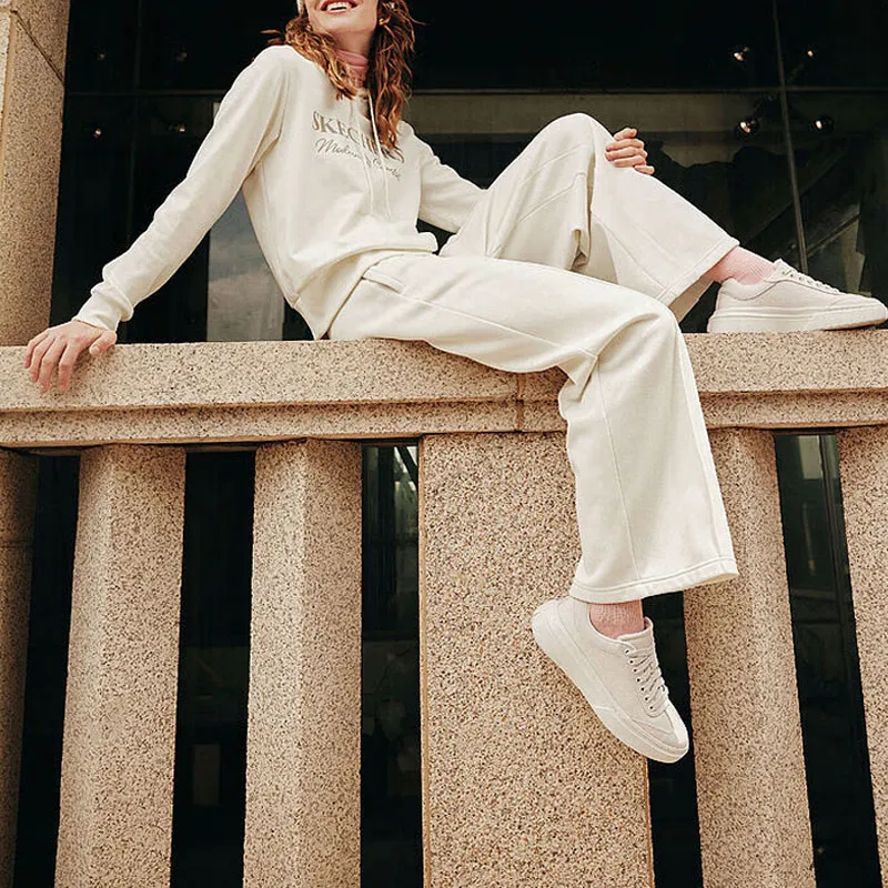 Skechers Knitted Sweatpants Women's Marshmallow White/0074-3