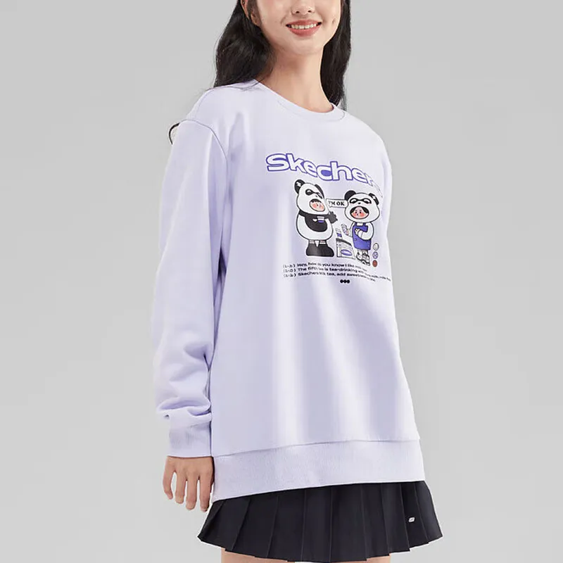 Skechers Colorful Sweatshirts Unisex Photinia Purple/00FW-3
