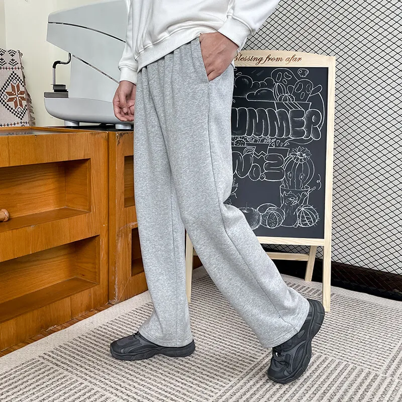 New Balance Knitted Sweatpants Men Gray-4