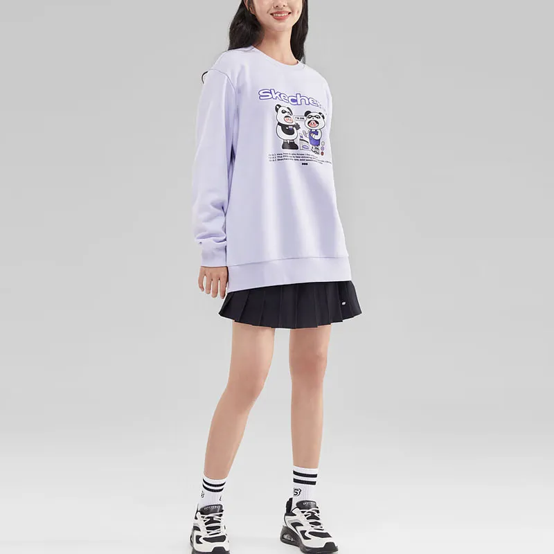 Skechers Colorful Sweatshirts Unisex Photinia Purple/00FW-2