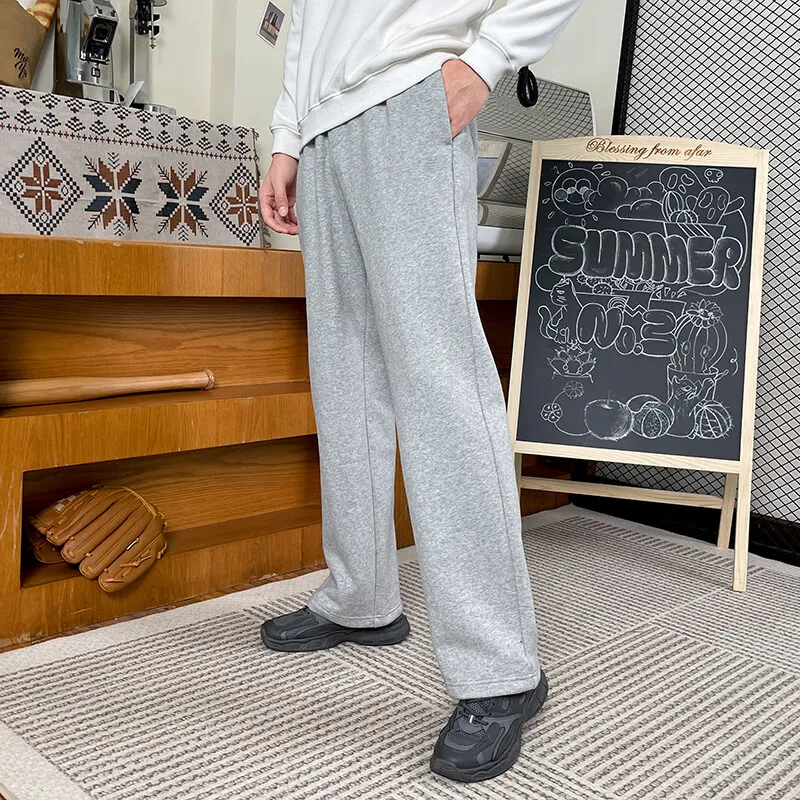 New Balance Knitted Sweatpants Men Gray-3