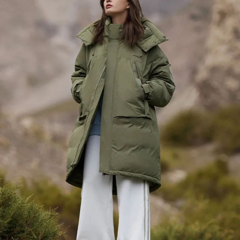 LiNing CF Down Jacket Unisex Murky Olive Green-2