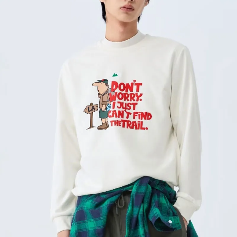 Skechers Stroll Sweatshirts Men Marshmallow White/0074-2