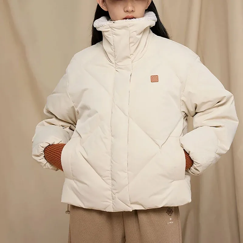 LiNing Chinese Culture Series Down Jacket Women's Dusty Khaki-3