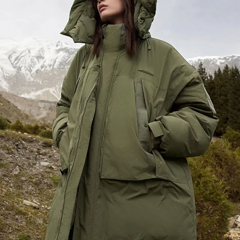 LiNing CF Down Jacket Unisex Murky Olive Green-4