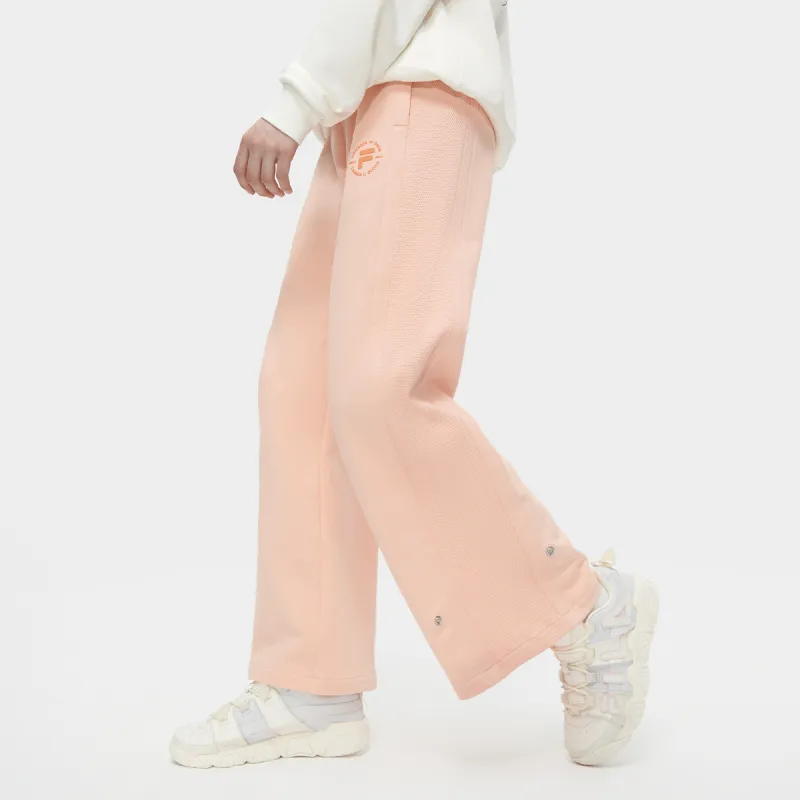 FILA FUSION Knitted Sweatpants Women's Enchanting Orange-4