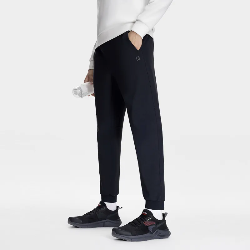 FILA Knitted Sweatpants Men Pitch Black-4