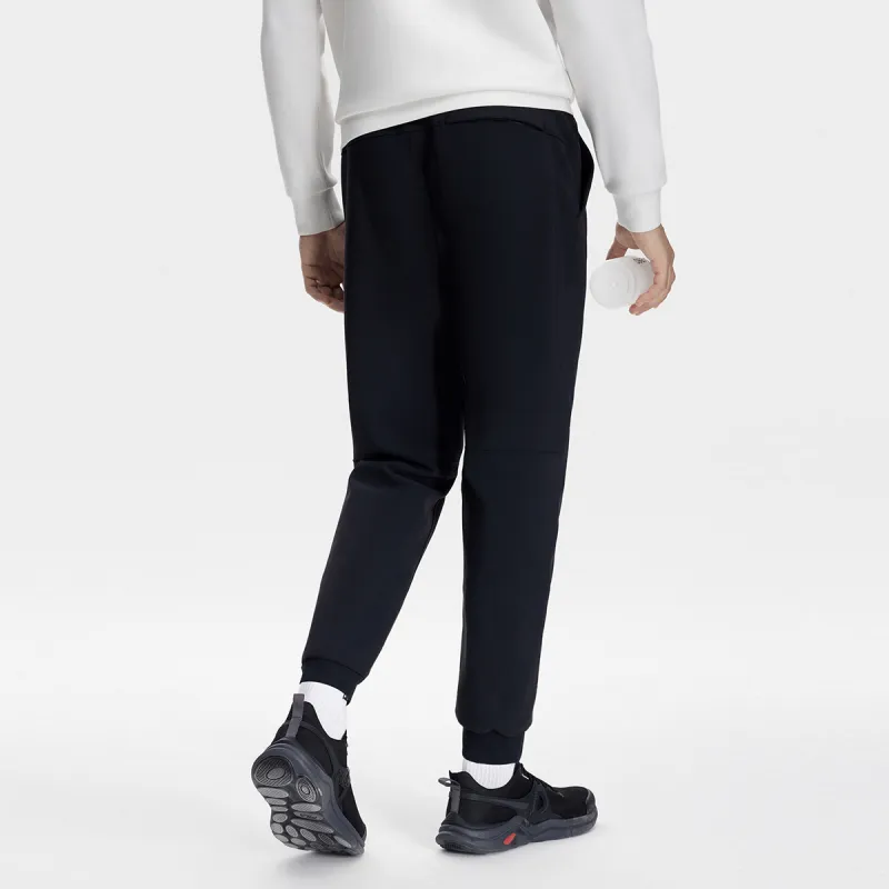 FILA Knitted Sweatpants Men Pitch Black-2