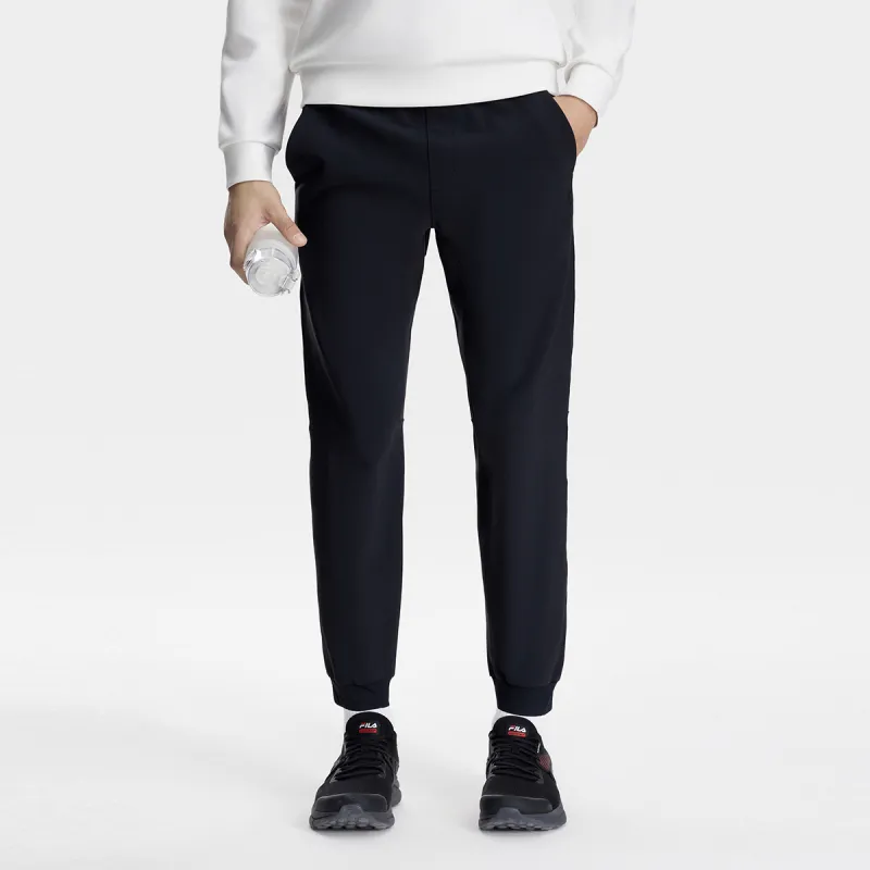 FILA Knitted Sweatpants Men Pitch Black-3