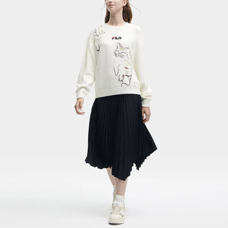 FILA Knitwear Women's Light Beige White-5