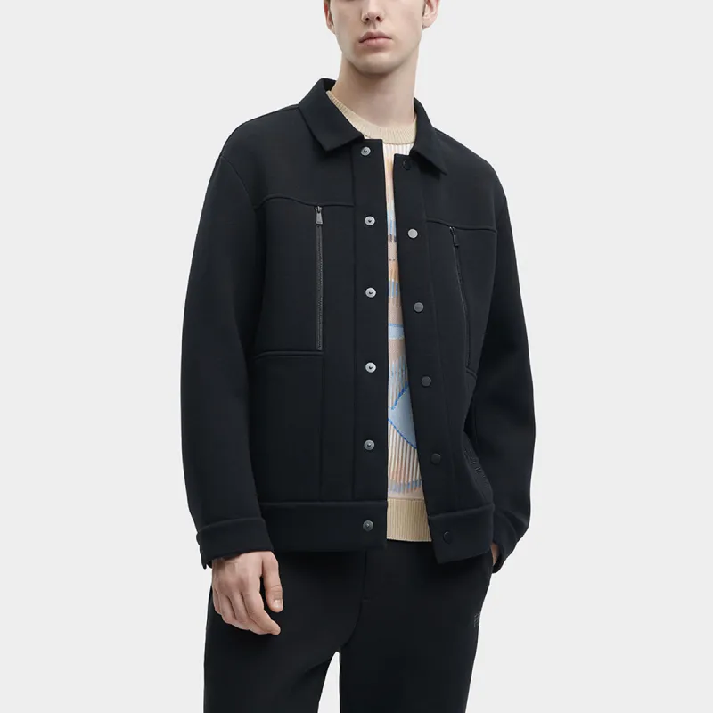FILA Jackets Men Jet Black-3