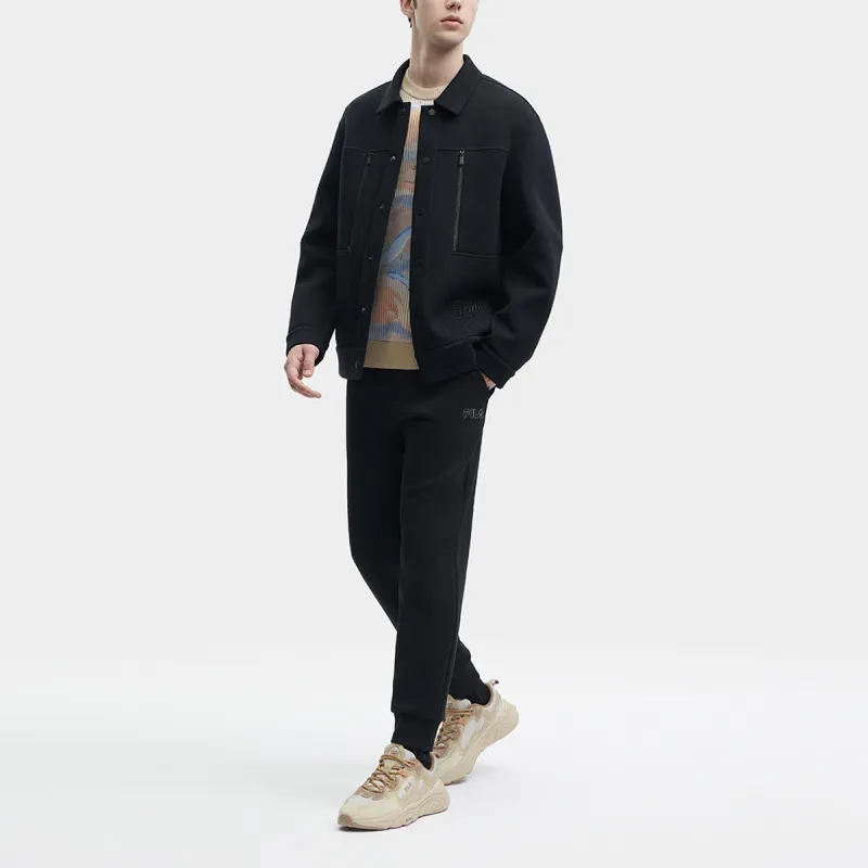 FILA Jackets Men Jet Black-4