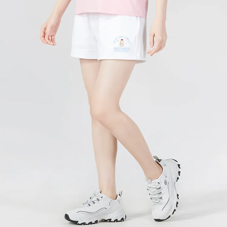 Skechers Hankou No. 2 Factory Joint Series Casual Shorts Women's Bright White/0019-4