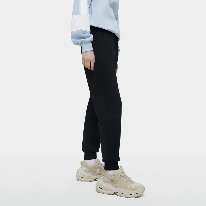 FILA FUSION Knitted Sweatpants Women's Black-4