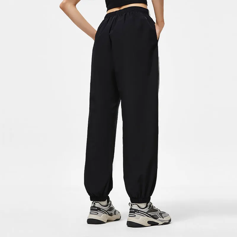 LiNing Sports Life Collection Knitted Sports Pants Women's Black-4