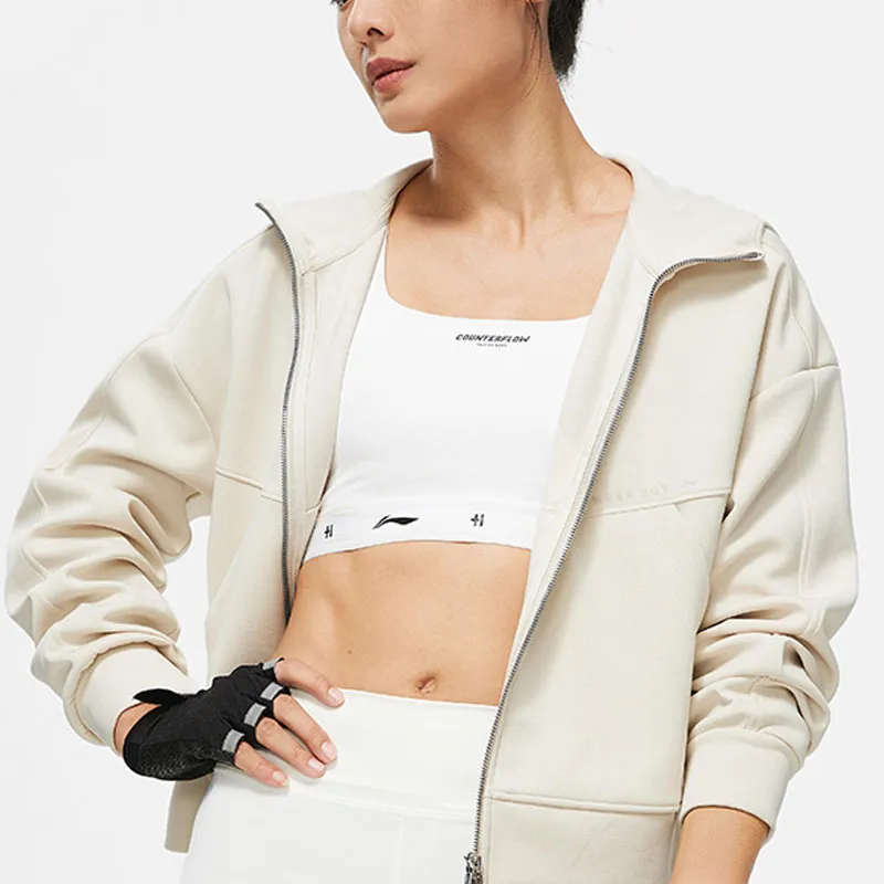 LiNing Fitness Series Sweatshirt Women's Grit Ash-1