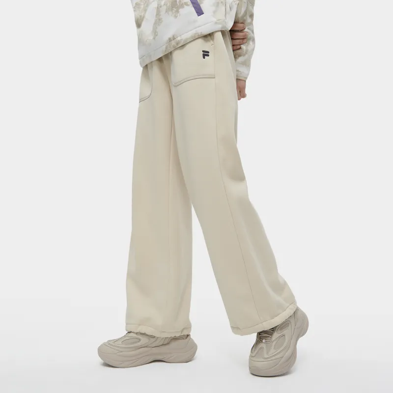 FILA FUSION Knitted Sweatpants Women's Starch Lactose Color-4