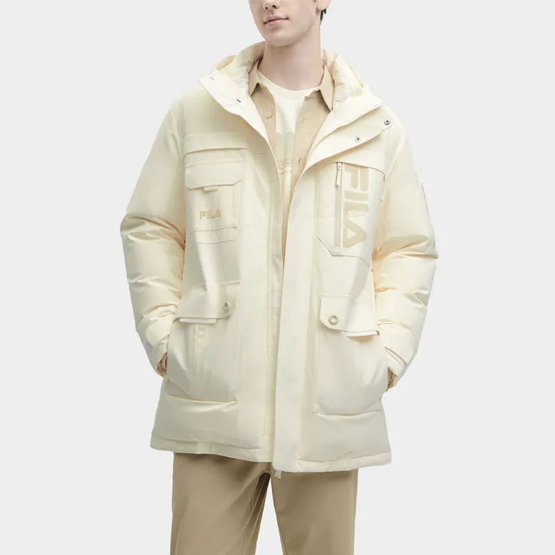 FILA Down Jacket Men's Feather Soft White-3