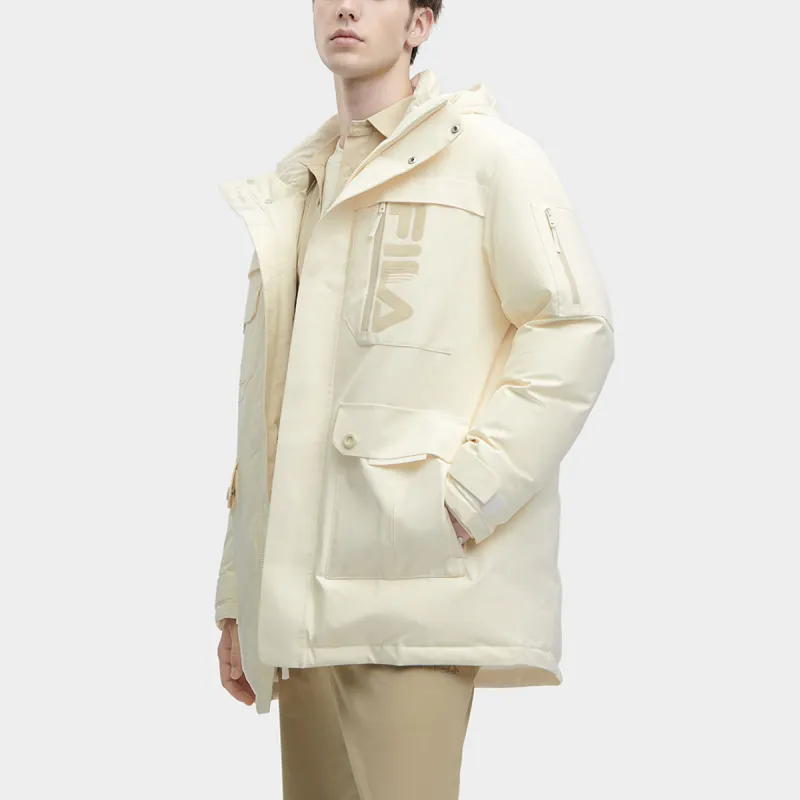FILA Down Jacket Men's Feather Soft White-5
