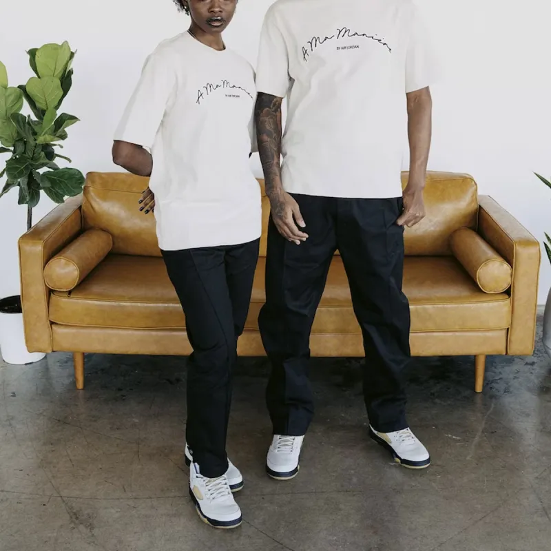 Jordan x A Ma Maniére T Shirt Asia Version Unisex White-2