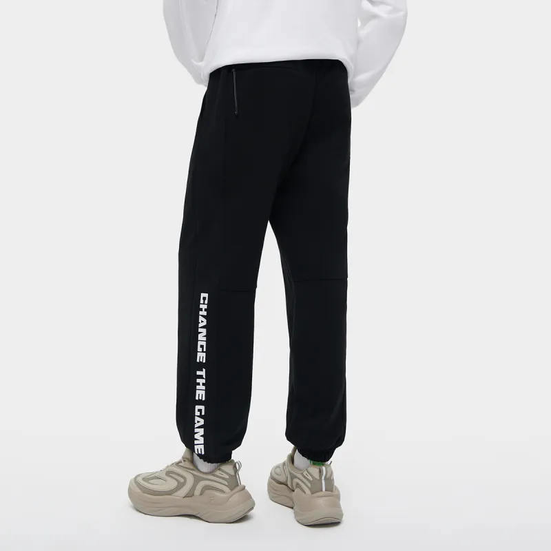 FILA FUSION Knitted Sweatpants Men's Jet Black-4