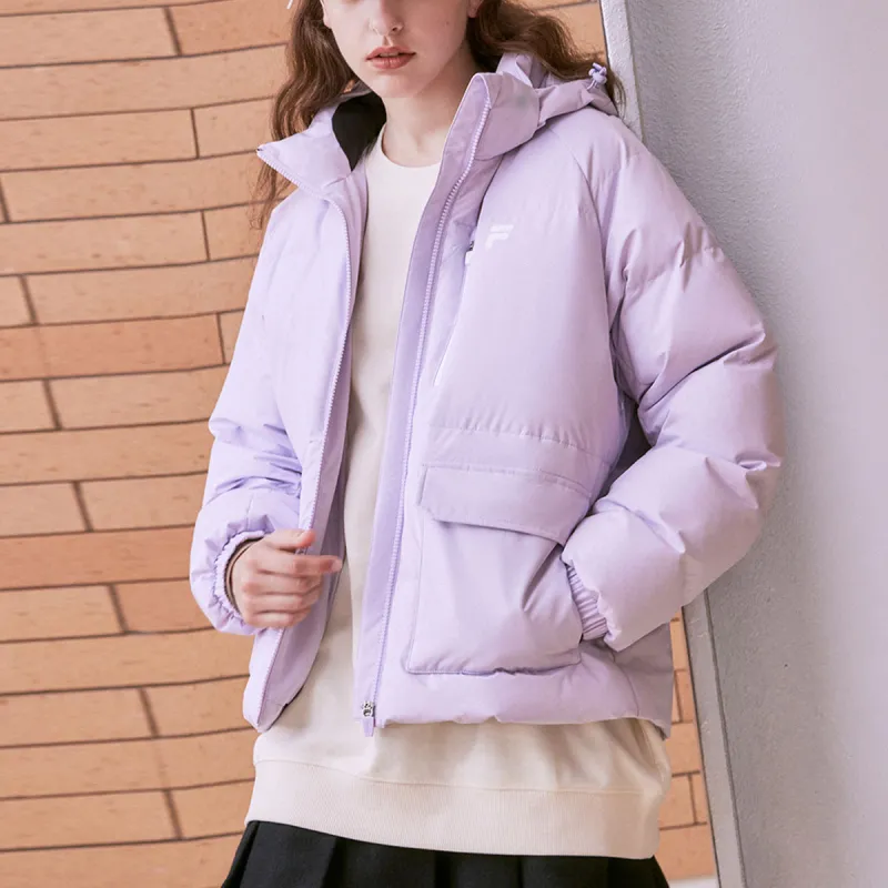 FILA FUSION QR Down Jacket Women's Light Lavender-3