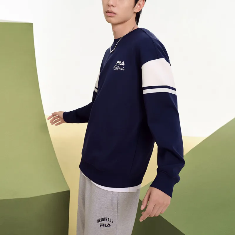 FILA Sweatshirt Men's Deep Silent Blue-4