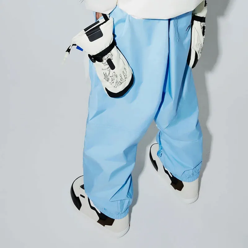 LiNing Knitted Sports Pants Unisex New Aurora Blue Ecru-2
