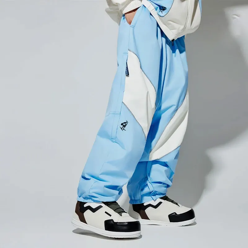 LiNing Knitted Sports Pants Unisex New Aurora Blue Ecru-1