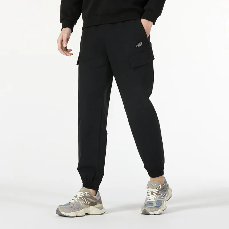 New Balance Knitted Sports Pants Men's Black-4