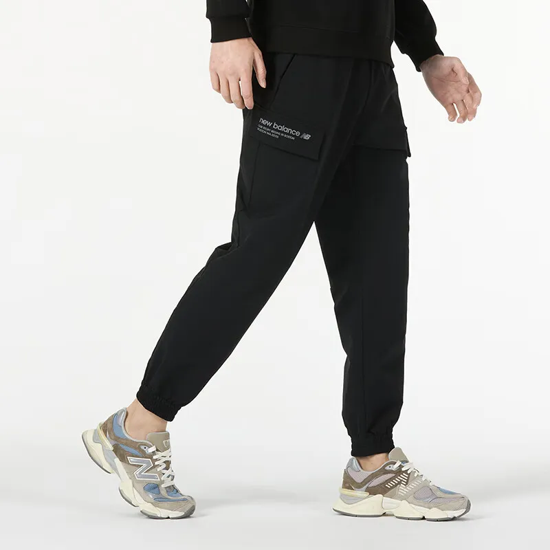 New Balance Knitted Sports Pants Men's Black-3