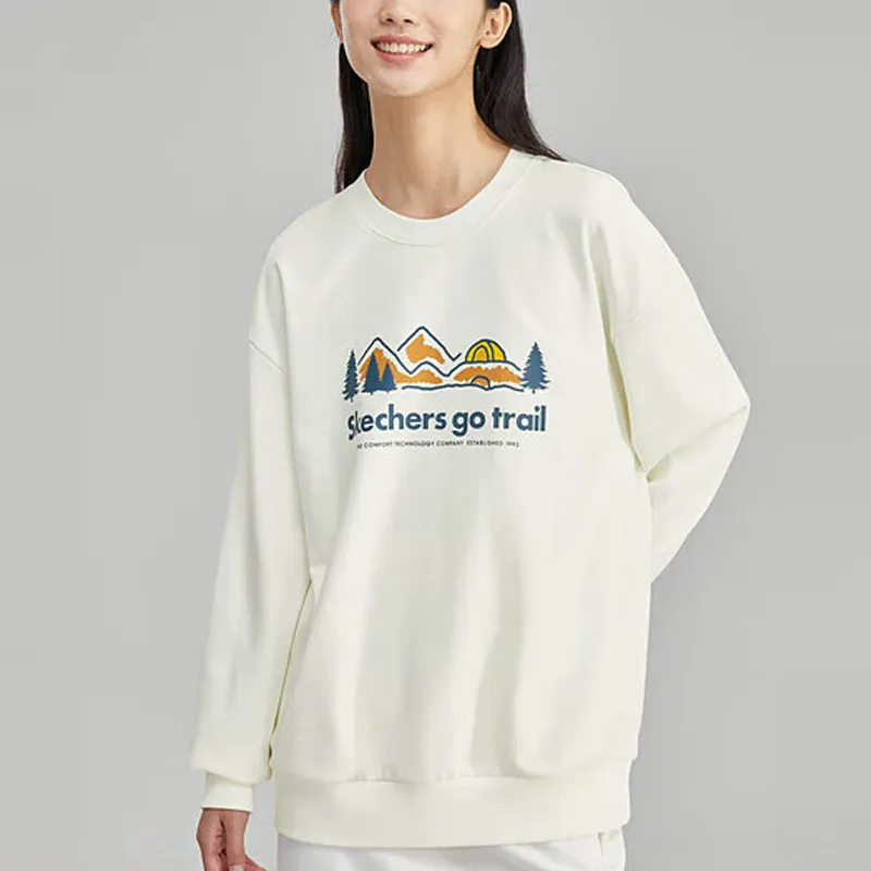Skechers Sweatshirt Unisex Marshmallow White-3