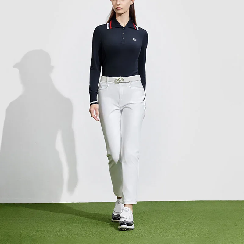 FILA Golf Series Casual Pants Women's Jade White-5