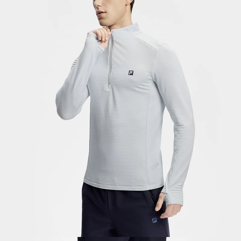 FILA T Shirt Men's Misty Yarn Blue-4