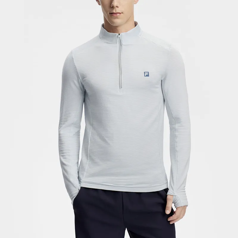 FILA T Shirt Men's Misty Yarn Blue-2