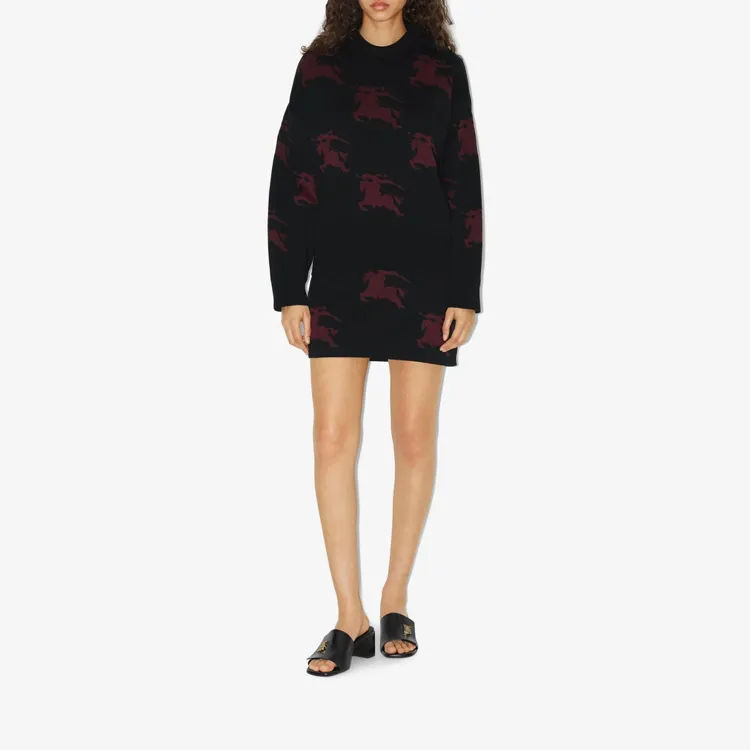Burberry Ekd Patterned Jacquard Jumper-1