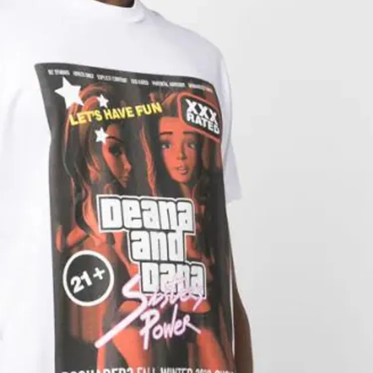 DSQUARED 2 Graphic Printed Crewneck T Shirt-5