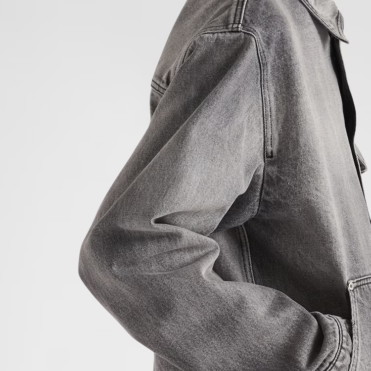 PRADA Denim Jackets Men Gray - POIZON PRADA Denim Jackets Men Gray - POIZON