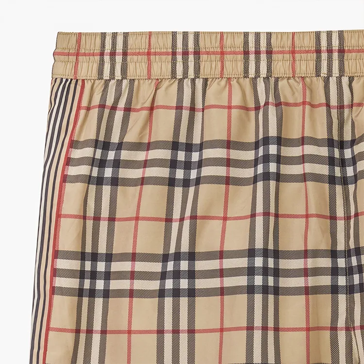 Burberry Casual Shorts Men Beige-5