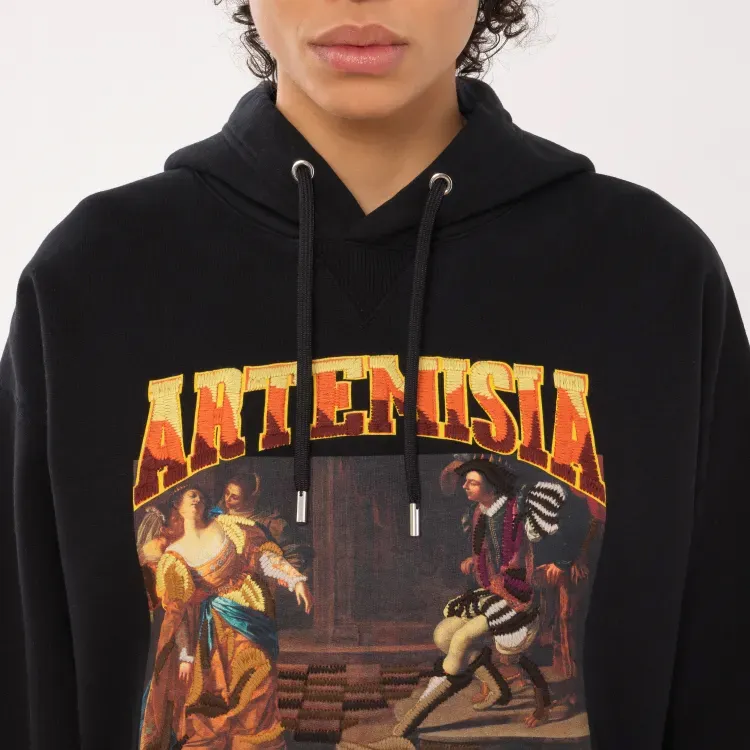 Chloé Graphic Printed Drawstring Hoodie-4