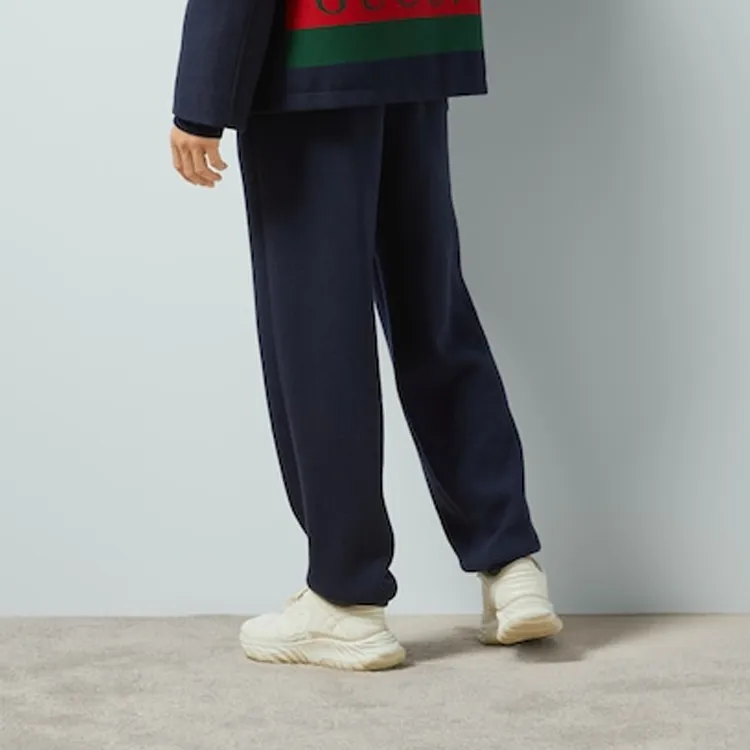 GUCCI Casual Pants Men's Dark Blue-3