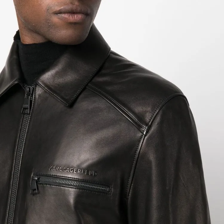KARL LAGERFELD / Karl Lagerfeld Jeans Zipped Biker Jacket-4