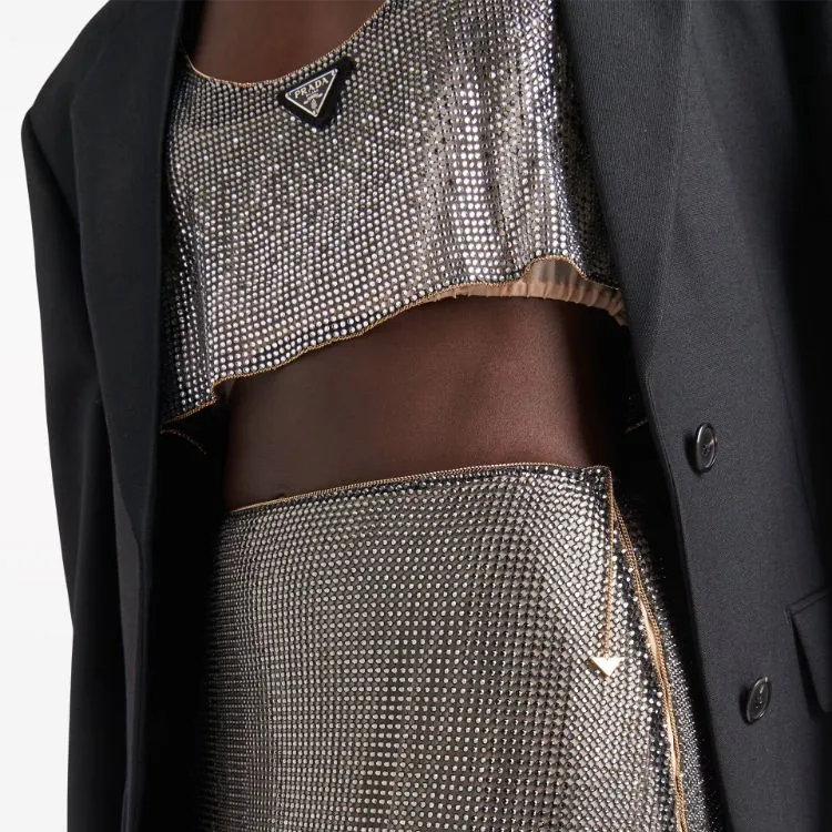 PRADA Casual Long Skirts Women's Silver-1