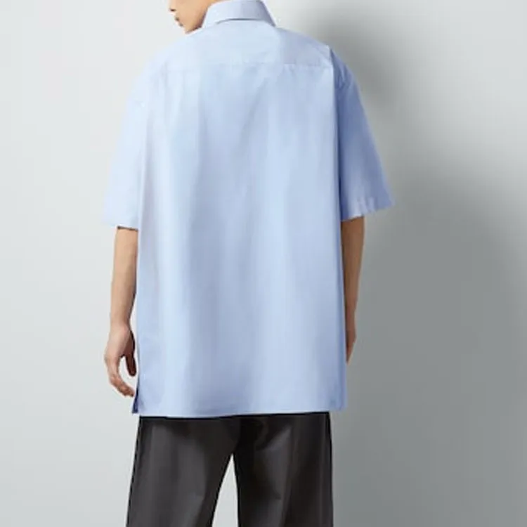 GUCCI Logo Embroidered Poplin Shirt-2