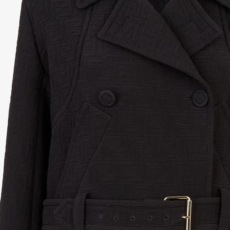FENDI Jacquard Short Biker Style Jacket-5