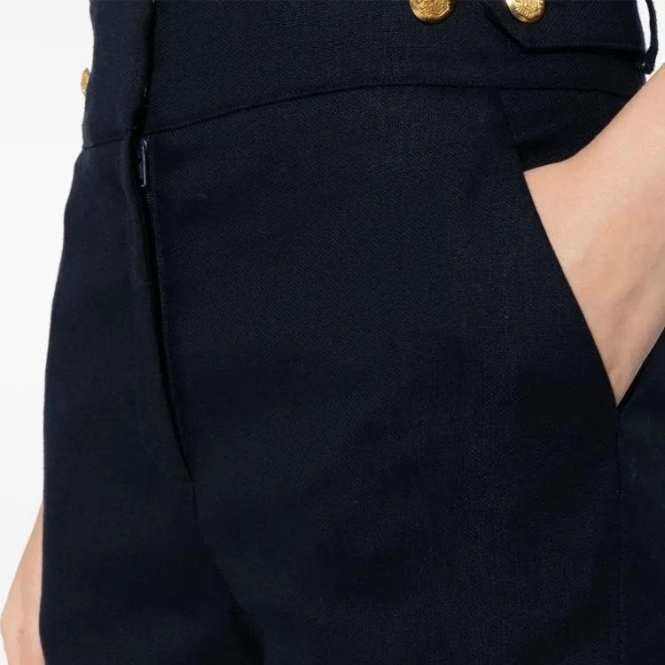 Veronica Beard Aubrie Cropped Tailored Trousers-4